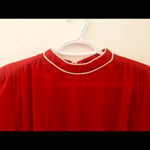 NWOT Vintage red dress - Picture 3 of 5